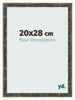 Marco de Fotos 20x28cm Azul Y Dorado Fusionado MDF Pisa Delantera Tamano | Yourdecoration.es