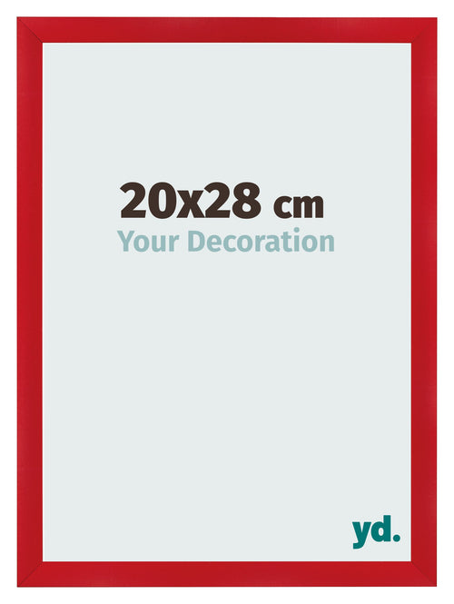 Marco de Fotos 20x28cm Rojo MDF Pisa Delantera Tamano | Yourdecoration.es