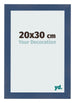 Marco de Fotos 20x30cm Azul Oscuro Barrido MDF Pisa Delantera Tamano | Yourdecoration.es