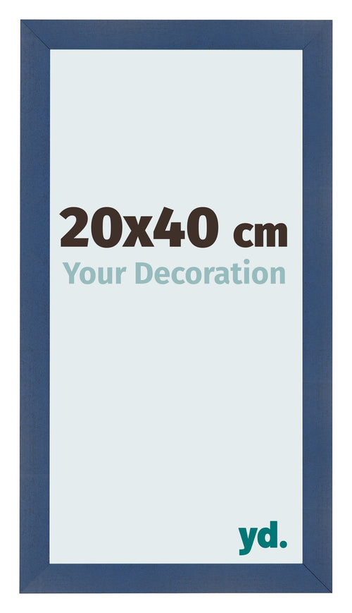 Marco de Fotos 20x40cm Azul Oscuro Barrido MDF Pisa Delantera Tamano | Yourdecoration.es