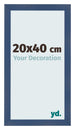 Marco de Fotos 20x40cm Azul Oscuro Barrido MDF Pisa Delantera Tamano | Yourdecoration.es