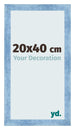 Marco de Fotos 20x40cm Claro Azul Barrido MDF Pisa Delantera Tamano | Yourdecoration.es