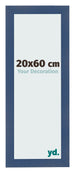 Marco de Fotos 20x60cm Azul Oscuro Barrido MDF Pisa Delantera Tamano | Yourdecoration.es