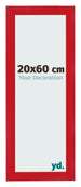 Marco de Fotos 20x60cm Rojo MDF Pisa Delantera Tamano | Yourdecoration.es