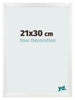Marco de Fotos 21x30cm Blanco Vintage MDF Pisa Delantera Tamano | Yourdecoration.es