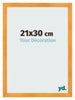 Marco de Fotos 21x30cm Naranja MDF Pisa Delantera Tamano | Yourdecoration.es
