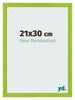 Marco de Fotos 21x30cm Verde MDF Pisa Delantera Tamano | Yourdecoration.es