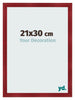 Marco de Fotos 21x30cm Vino Tinto Barrido MDF Pisa Delantera Tamano | Yourdecoration.es