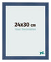 Marco de Fotos 24x30cm Azul Oscuro Barrido MDF Pisa Delantera Tamano | Yourdecoration.es