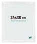 Marco de Fotos 24x30cm Blanco Vintage MDF Pisa Delantera Tamano | Yourdecoration.es