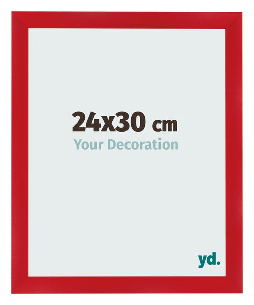 Marco de Fotos 24x30cm Rojo MDF Pisa Delantera Tamano | Yourdecoration.es