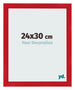 Marco de Fotos 24x30cm Rojo MDF Pisa Delantera Tamano | Yourdecoration.es