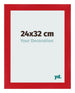 Marco de Fotos 24x32cm Rojo MDF Pisa Delantera Tamano | Yourdecoration.es