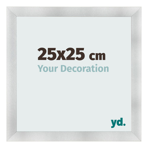 Marco de Fotos 25x25cm Aluminio Cepillado MDF Pisa Delantera Tamano | Yourdecoration.es
