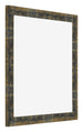 Marco de Fotos 25x25cm Azul Y Dorado Fusionado MDF Pisa Delantera Oblicuo | Yourdecoration.es