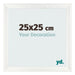 Marco de Fotos 25x25cm Blanco Vintage MDF Pisa Delantera Tamano | Yourdecoration.es