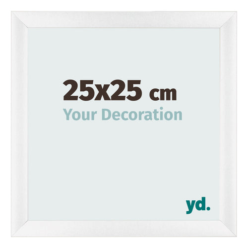 Marco de Fotos 25x25cm Blanco Vintage MDF Pisa Delantera Tamano | Yourdecoration.es