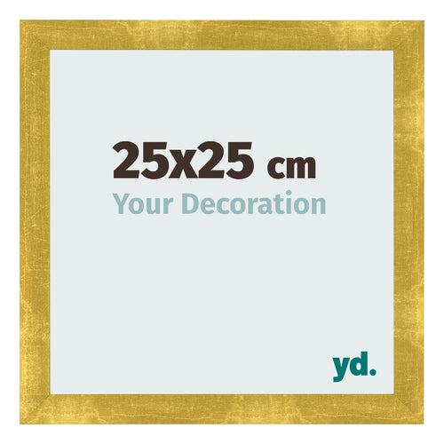 Marco de Fotos 25x25cm Dorado Vintage MDF Pisa Delantera Tamano | Yourdecoration.es