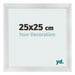 Marco de Fotos 25x25cm Plateado Negro Barrido MDF Pisa Delantera Tamano | Yourdecoration.es