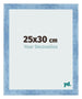 Marco de Fotos 25x30cm Claro Azul Barrido MDF Pisa Delantera Tamano | Yourdecoration.es