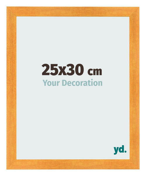 Marco de Fotos 25x30cm Naranja MDF Pisa Delantera Tamano | Yourdecoration.es