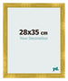 Marco de Fotos 28x35cm Dorado Vintage MDF Pisa Delantera Tamano | Yourdecoration.es