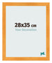 Marco de Fotos 28x35cm Naranja MDF Pisa Delantera Tamano | Yourdecoration.es