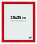 Marco de Fotos 28x35cm Rojo MDF Pisa Delantera Tamano | Yourdecoration.es