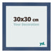 Marco de Fotos 30x30cm Azul Oscuro Barrido MDF Pisa Delantera Tamano | Yourdecoration.es