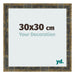 Marco de Fotos 30x30cm Azul Y Dorado Fusionado MDF Pisa Delantera Tamano | Yourdecoration.es