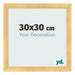 Marco de Fotos 30x30cm Dorado Vintage MDF Pisa Delantera Tamano | Yourdecoration.es