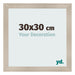 Marco de Fotos 30x30cm Roble Rustico MDF Pisa Delantera Tamano | Yourdecoration.es