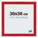 Marco de Fotos 30x30cm Rojo MDF Pisa Delantera Tamano | Yourdecoration.es