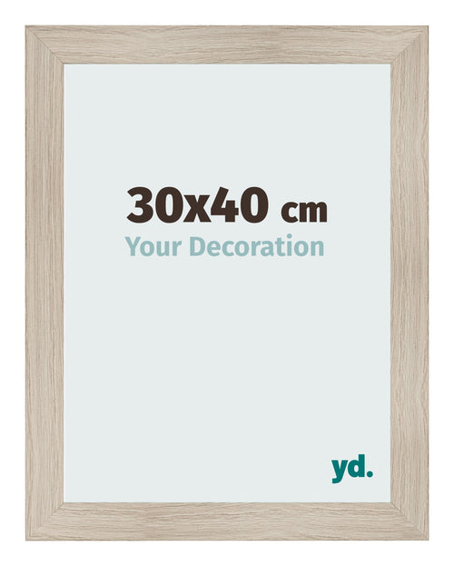 Marco de Fotos 30x40cm Roble Rustico MDF Pisa Delantera Tamano | Yourdecoration.es