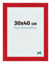 Marco de Fotos 30x40cm Rojo MDF Pisa Delantera Tamano | Yourdecoration.es