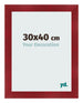 Marco de Fotos 30x40cm Vino Tinto Barrido MDF Pisa Delantera Tamano | Yourdecoration.es