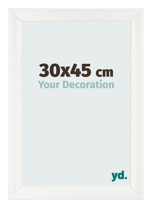 Marco de Fotos 30x45cm Blanco Vintage MDF Pisa Delantera Tamano | Yourdecoration.es