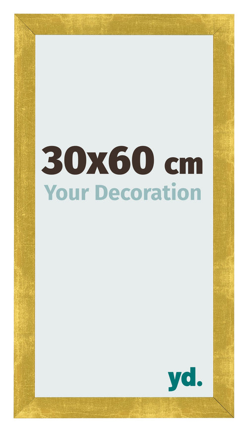 Marco de Fotos 30x60cm Dorado Vintage MDF Pisa Delantera Tamano | Yourdecoration.es