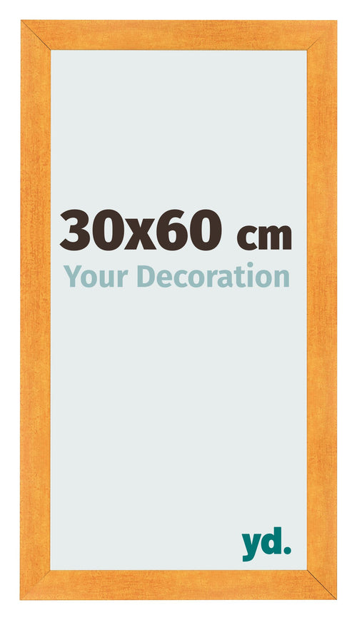 Marco de Fotos 30x60cm Naranja MDF Pisa Delantera Tamano | Yourdecoration.es