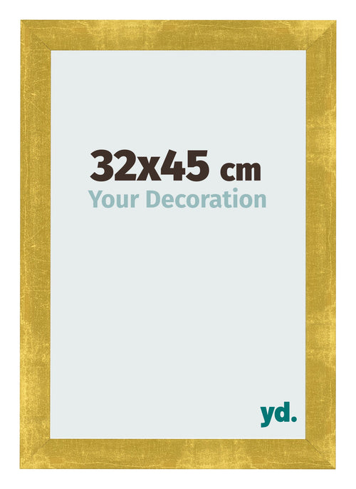 Marco de Fotos 32x45cm Dorado Vintage MDF Pisa Delantera Tamano | Yourdecoration.es