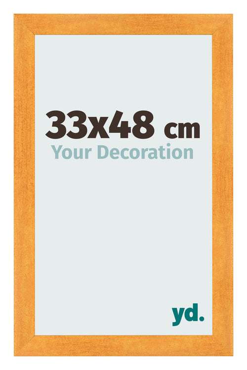 Marco de Fotos 33x48cm Naranja MDF Pisa Delantera Tamano | Yourdecoration.es