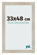 Marco de Fotos 33x48cm Roble Rustico MDF Pisa Delantera Tamano | Yourdecoration.es