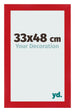 Marco de Fotos 33x48cm Rojo MDF Pisa Delantera Tamano | Yourdecoration.es