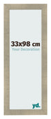Marco de Fotos 33x98cm Dorado Vintage MDF Pisa Delantera Tamano | Yourdecoration.es