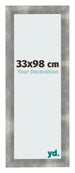 Marco de Fotos 33x98cm Metal Vintage MDF Pisa Delantera Tamano | Yourdecoration.es