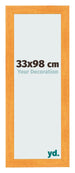 Marco de Fotos 33x98cm Naranja MDF Pisa Delantera Tamano | Yourdecoration.es