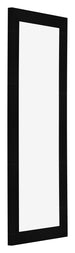 Marco de Fotos 33x98cm Negro Plateado Pulido MDF Pisa Delantera Oblicuo | Yourdecoration.es