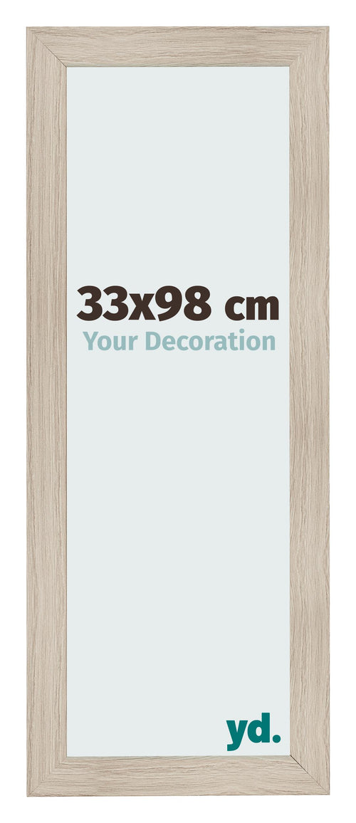 Marco de Fotos 33x98cm Roble Rustico MDF Pisa Delantera Tamano | Yourdecoration.es