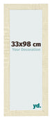 Marco de Fotos 33x98cm Roble Sonoma MDF Pisa Delantera Tamano | Yourdecoration.es