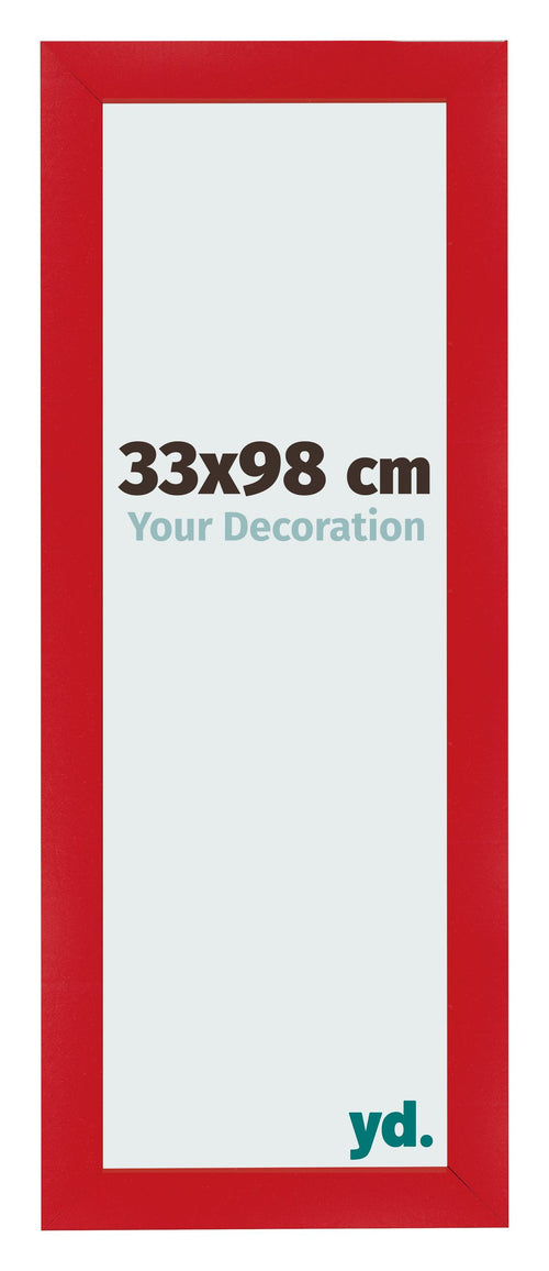 Marco de Fotos 33x98cm Rojo MDF Pisa Delantera Tamano | Yourdecoration.es